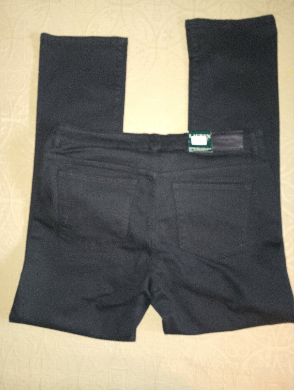 Lauren Ralph Lauren Straight Black Jeans SZ14-16 - Picture 7 of 7
